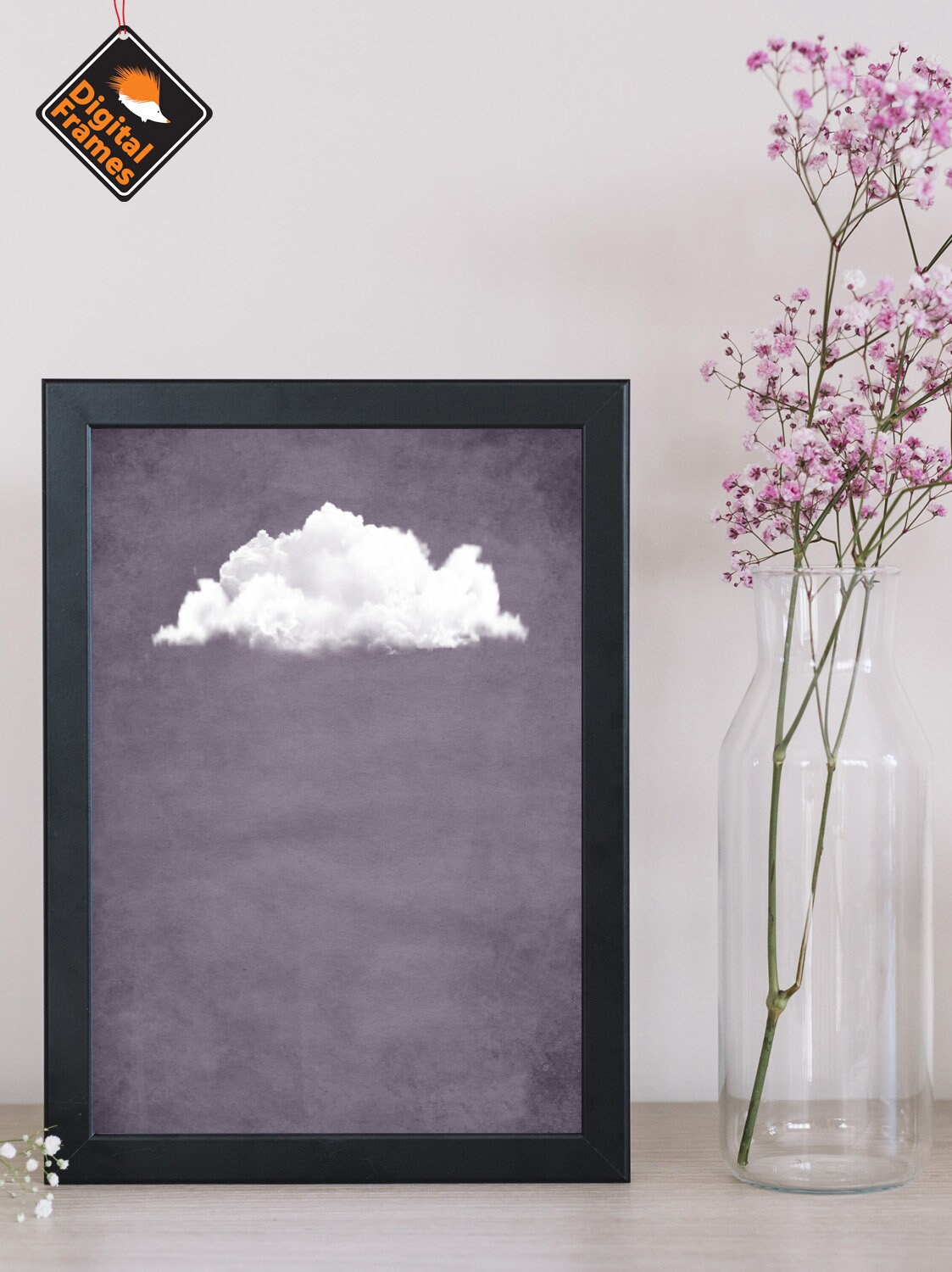Cloud Printable 10 Formats Lilac Cloud Wall Art Wall Decor | Etsy