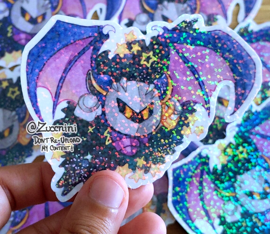 Meta Knight - Holographic 2.5 X 3.5in Sticker - Hand Cut Watercolor ...