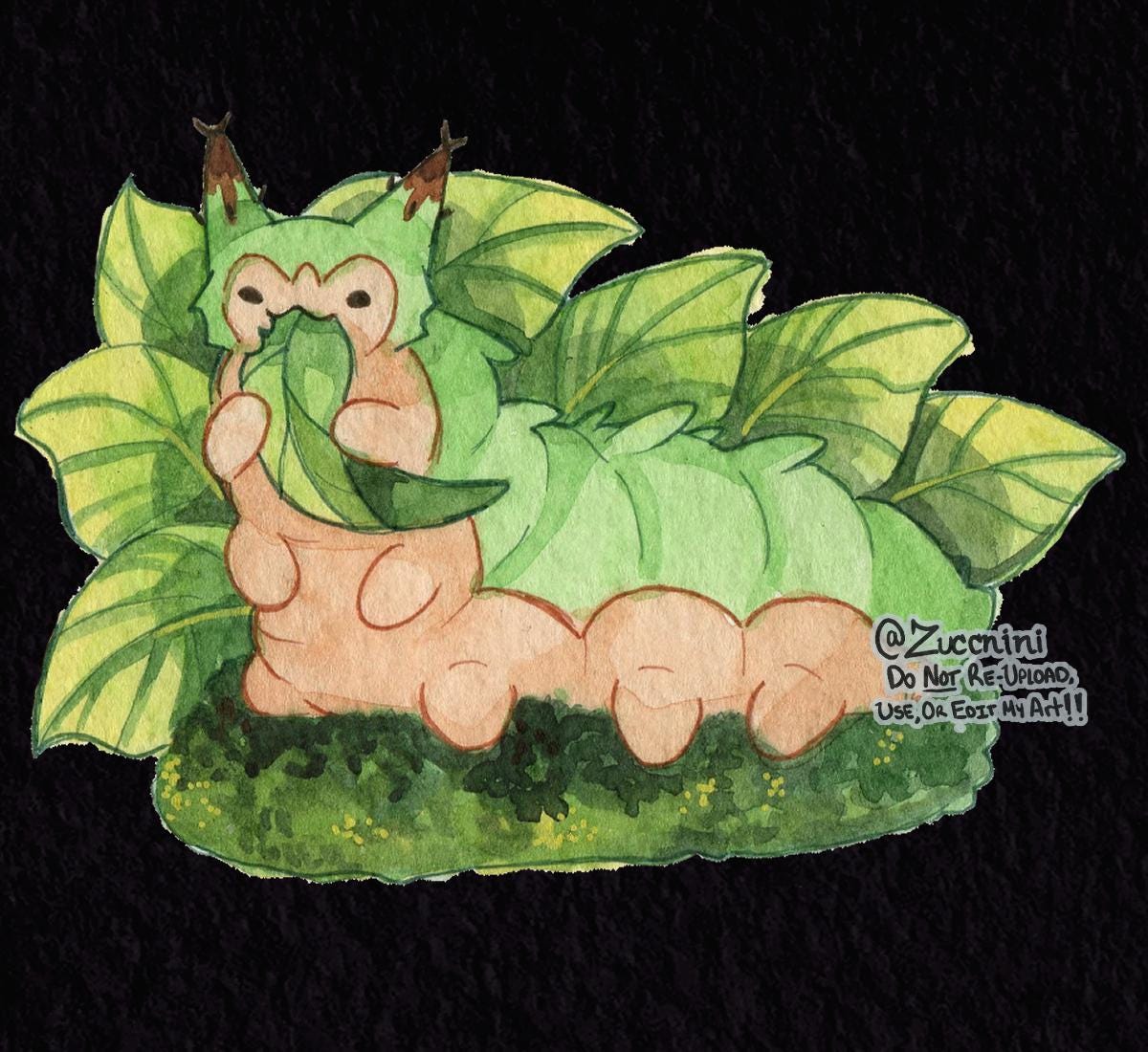 Goobi Sticker Goobi the Japanese Emperor Caterpillar - Holographic 1.9 X 2.5in ...