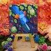 Commission 3 x 3 Mini Canvas Painting with mini easel - Handmade Original Acrylic Painting OOAK - PKMN Only! (see description)