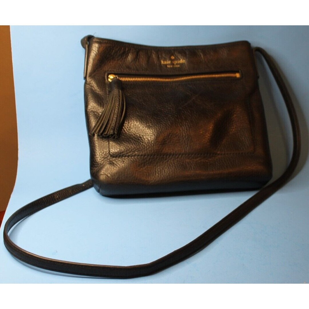 Kate Spade Chester Street Dessi Crossbody Black Pebbled Leather Handbag Etsy Canada
