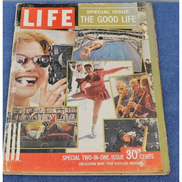 Life Magazine December28, 1959 The Good Life Two in One  Issue  Vintage  Advertising