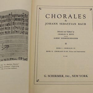 Chorales by Johann Sebastian Bach Sheet Music Book 1 Chorales 1-91 1939 ...