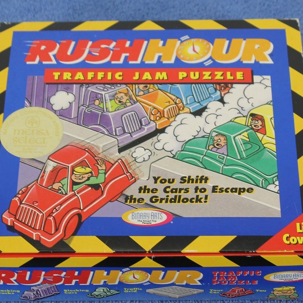 Binary Arts Rush Hour Puzzle Etsy Binary Arts Rush Hour Puzzle Etsy