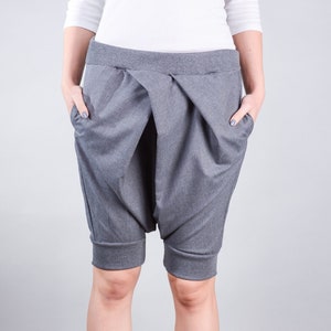 Capri Harem Pants, Тrousers, Womens Wide Trousers, Baggy Pants, Drop Crotch Pants, Loose Pants, Plus Size Pants, Women Pants, Plus Size
