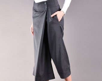 Wide Leg Trousers, Gray Trousers, Womens Trousers, Loose Trousers, Women's Pants, Loose Pants, Plus Size Pants, Maxi Pants