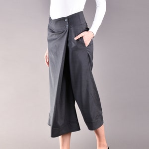 Wide Leg Trousers, Gray Trousers, Womens Trousers, Loose Trousers, Women's Pants, Loose Pants, Plus Size Pants, Maxi Pants image 1