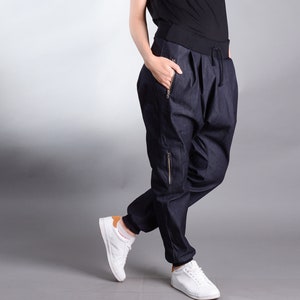 Drop Crotch Pants, Loose Pants, Womens Pants, Harem Pants Women, Plus Size Pants, Plus Size Clothing