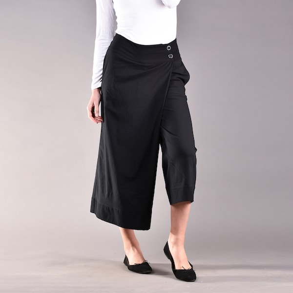 Black Pants, Wide Leg Pants, Black Trousers, Black Women Pants, Black Maxi Pants, Women Trousers, Plus Size Fashion, Oversize Trousers