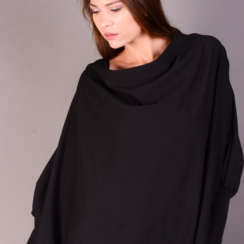 long black blouse womens