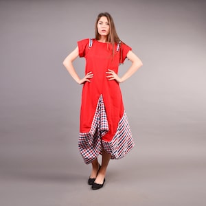 Flare Kleid, Rotes Kleid, Brautjungfernkleid, langes rotes Kleid, Maxikleid, Boho Kleid, rote Kleider, Minimalistisches Kleid, Plus Size Kleidung