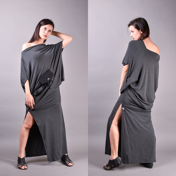 slim fit dress slacks Satin One Shoulder Minimalist Formal Dress Julia midi main image 0