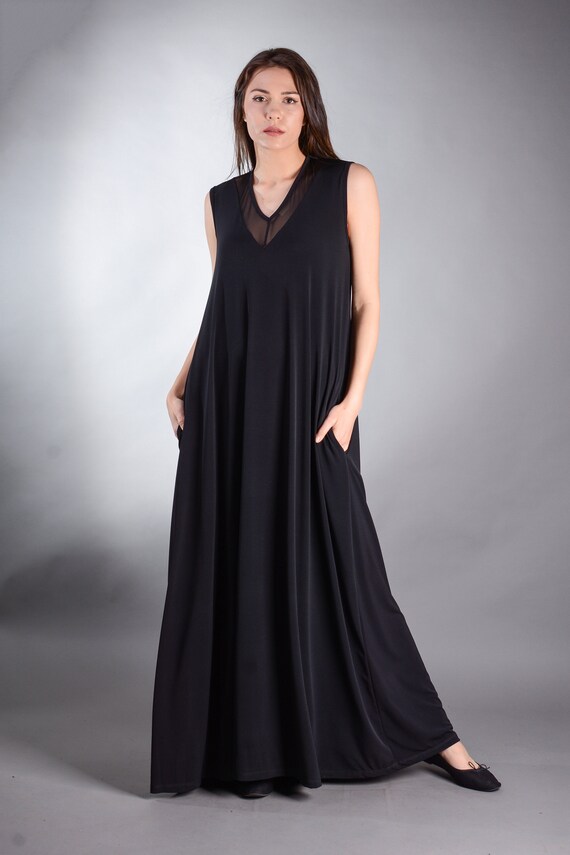 V Neck Dress, Summer Dress, Long Dress, Tulle, Black Dress, Long Dress, Sleeveless Dress, Plus Size Dress, Plus Size Clothing V Neck Dress, Summer Dress, Long Dress, Tulle, Black Dress, Long Dress, Sleeveless Dress, Plus Size Dress, Plus Size Clothing