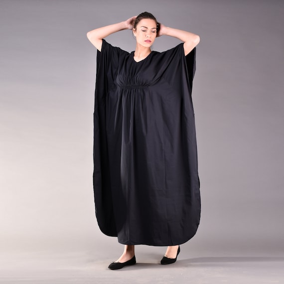 plus size black kaftan