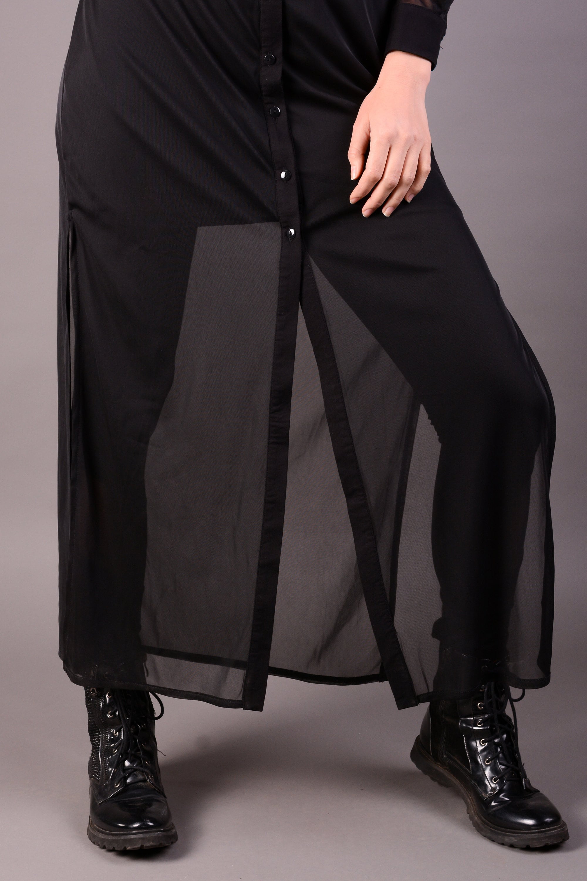black maxi dress with cut outs Out Criss Cross Back autotag_not_full_price_gs Size:L-16.5