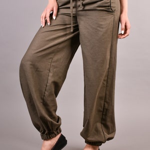 Harem Pants, Linen Pants, Trousers, Plus Size Linen, Linen Harem Pants, Women Linen Trousers, Plus Size Clothing, Women Pants image 6