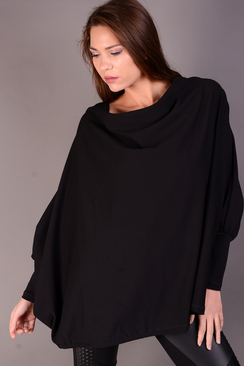 long black blouse womens