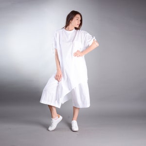 Linen Set, White, Linen Pants, White Linen, Linen Top, Linen Tunic, Plus Size Clothing