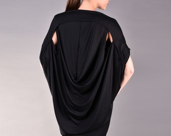 Black Top, Womens Blouse, Plus Size Clothing, Casual Top, Womens Top, Short Sleeve Top, Loose Fit Top, Plus Size Top, Oversized Top