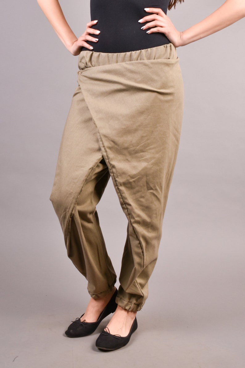 Loose Pants Linen Pants Baggy Pants Linen Harem Pants Harem Trousers Drop Crotch Pants Plus Size Clothing Women Pants