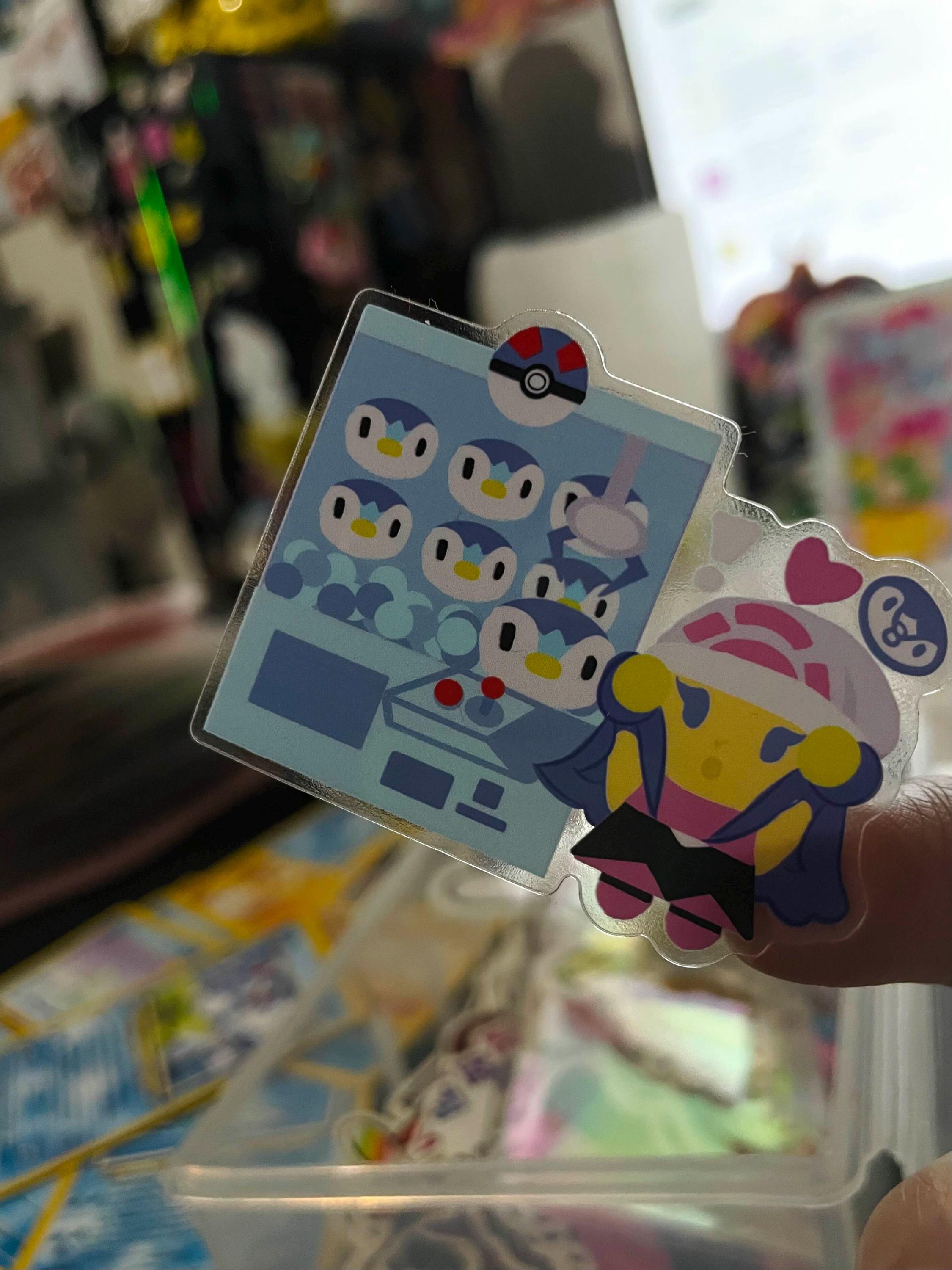 Piplayer Sticker PIPLUP ARCADE STICKER! - Etsy