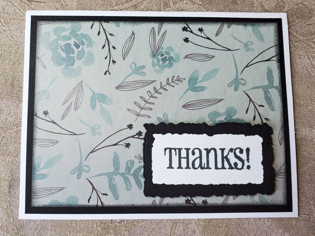 Thank You Cards, Handmade, Set of 3 - Etsy