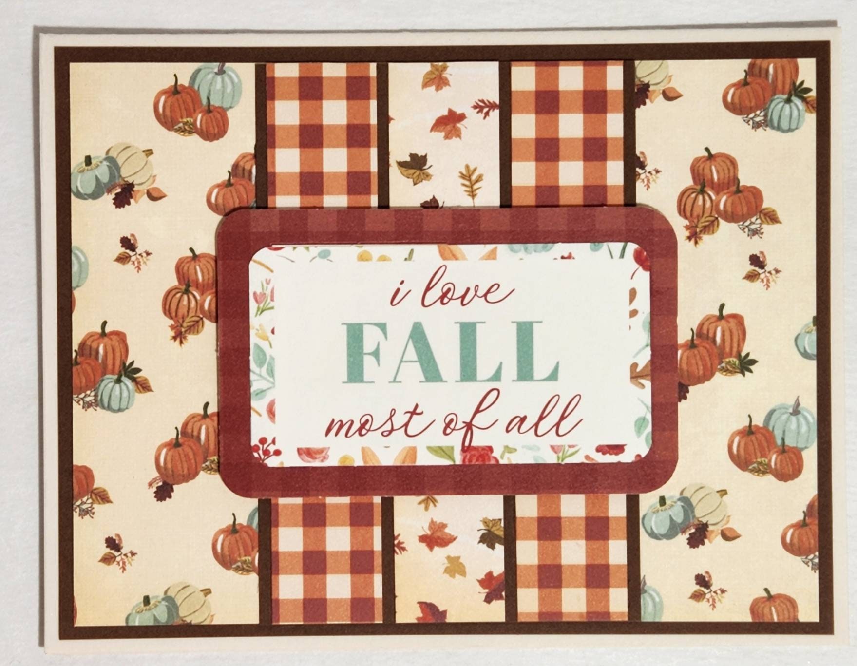 Handmade Fall Note Cards, Set of 6, Card Set, Note Cards, Thanksgiving ...