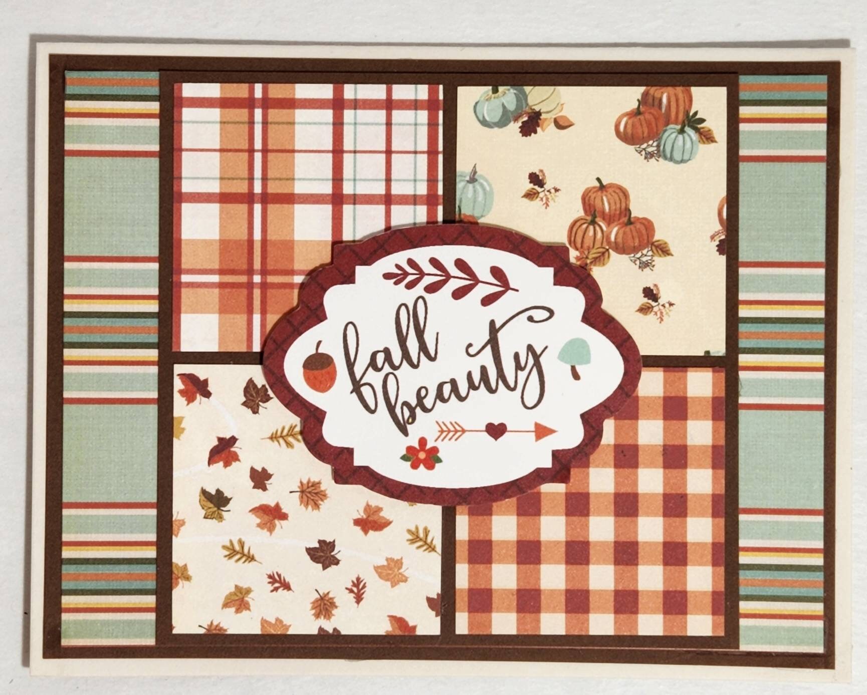 Handmade Fall Note Cards, Set of 6, Card Set, Note Cards, Thanksgiving ...