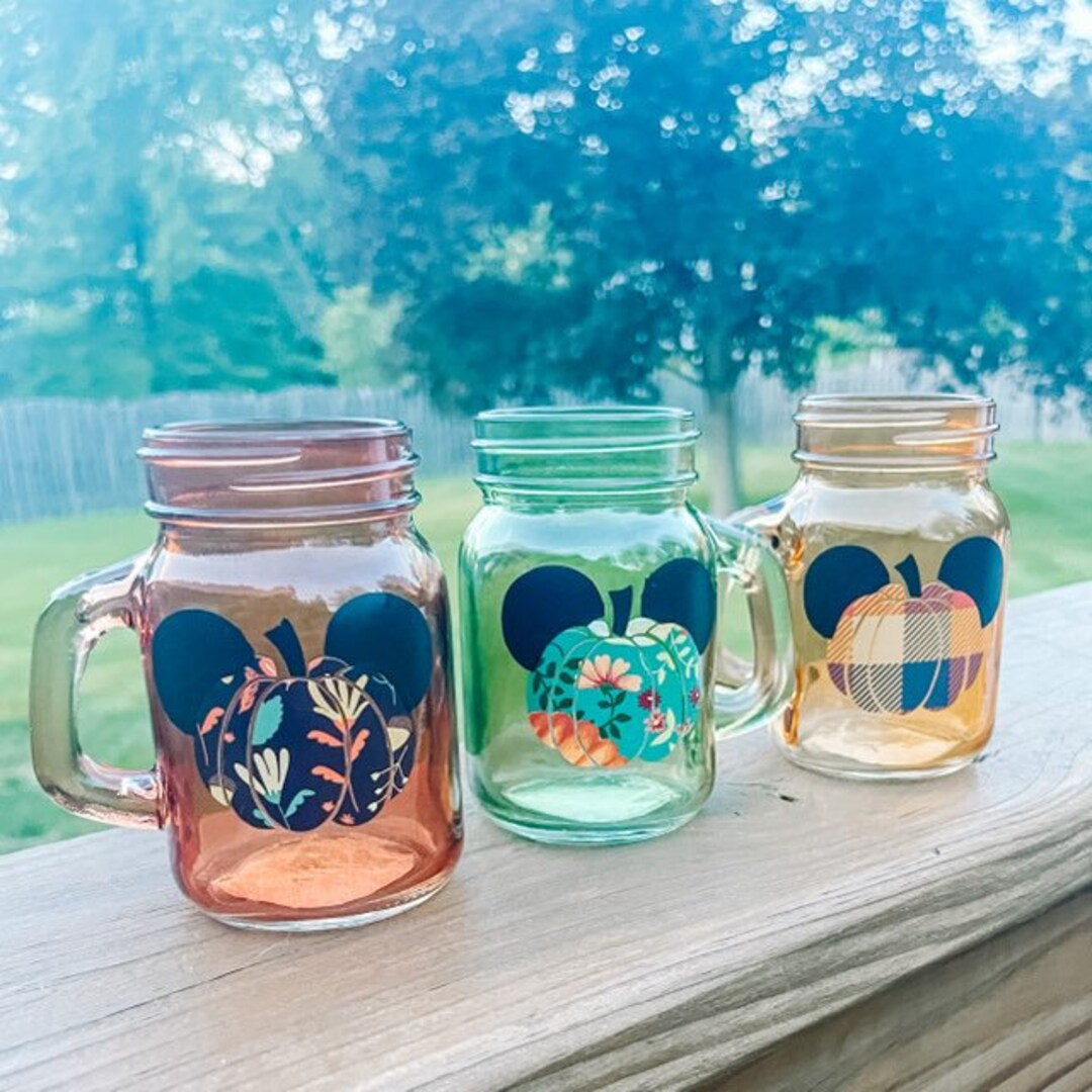 MINI Magical Mason Jar Mugs Fall Pumpkin Mouse Holiday Etsy