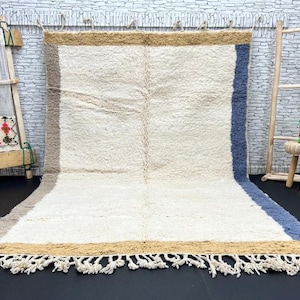 Authentic Moroccan Rug, Azilal rug, Moroccan rug Hand knotted - Beni ourain rug - all wool berber rug - Custom rug - handmade rug