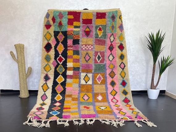 ラグ　ヴィンテージ　マラケシュ　アフリカ　モロッコ 魅惑のモロッコラグ 生命の樹 ヴィンテージラグ オールド手織り