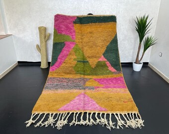 Bohemian rug  handmade rug  berber carpet  vintage moroccan rug  wool rug  oriental rug  boujaad rug  Abstract rug Moroccan rug  boho rug