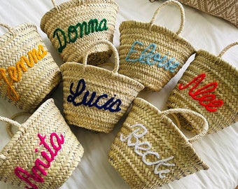 personalized straw moroccan basket,bridal shower bags,customized straw bags,custom beach bag,straw tote,embroidered bags