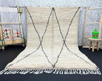 Handmade Beni Ourain Rug: Authentic Moroccan Wool Rug