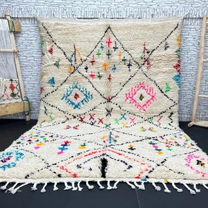 Hand Knotted Beni Ourain Rug: Authentic Moroccan Wool Rug