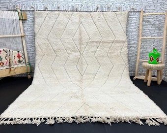 Handmade Beni Ourain Rug: Authentic Moroccan Wool Rug