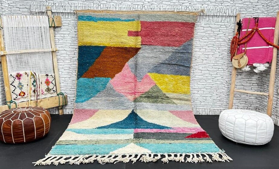 【新品/一点物】モロッコのベルベルラグ 108×53　No. 1 新品/一点物】モロッコのベルベルラグ 108×53 No. 1 新品/一点物