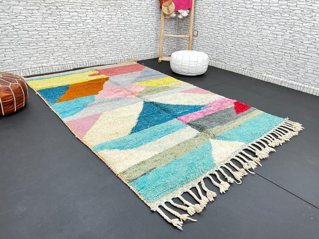 【新品/一点物】モロッコのベルベルラグ 100×55　No. 5 新品/一点物】モロッコのベルベルラグ 100×55 No. 5 新品/一点物