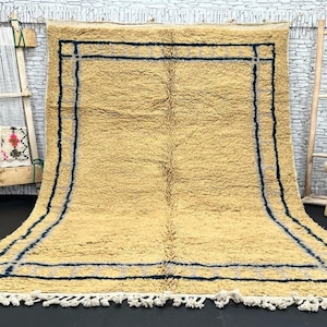 Authentic Moroccan Rug, Azilal rug, Moroccan rug Hand knotted - Beni ourain rug - all wool berber rug - Custom rug - handmade rug
