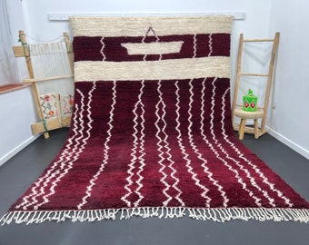 Benutzerdefinierter fabelhafter Boujad-Teppich, authentischer marokkanischer Teppich, Azilal-Teppich, abstrakter mehrfarbiger Teppich, handgemachter marokkanischer Teppich, Boho-Teppich