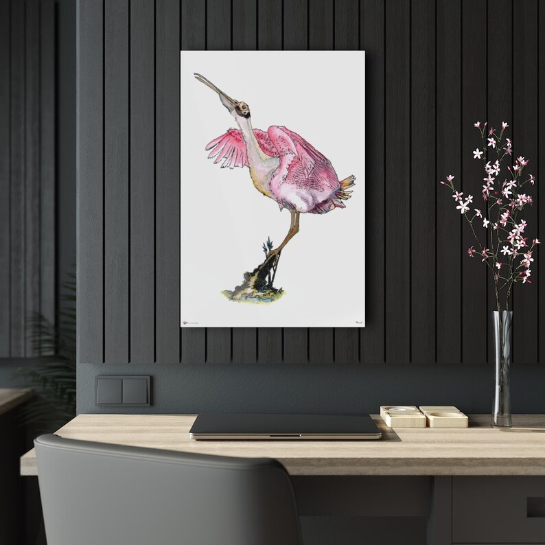 Rosie Roseate Spoonbill Acrylic Print image 4