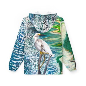 Shorebird in the Sun Art Windbreaker Jacket zdjęcie 3