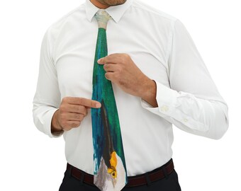 Egret Art Necktie