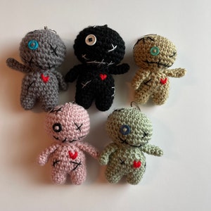 Crochet voodoo/zombie key chain