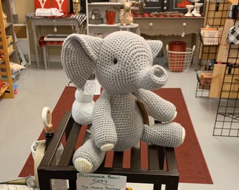 Crochet stuffed elephant