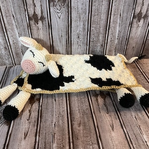 Crochet cow lovey
