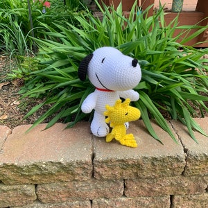 Crochet Snoopy and Woodstock