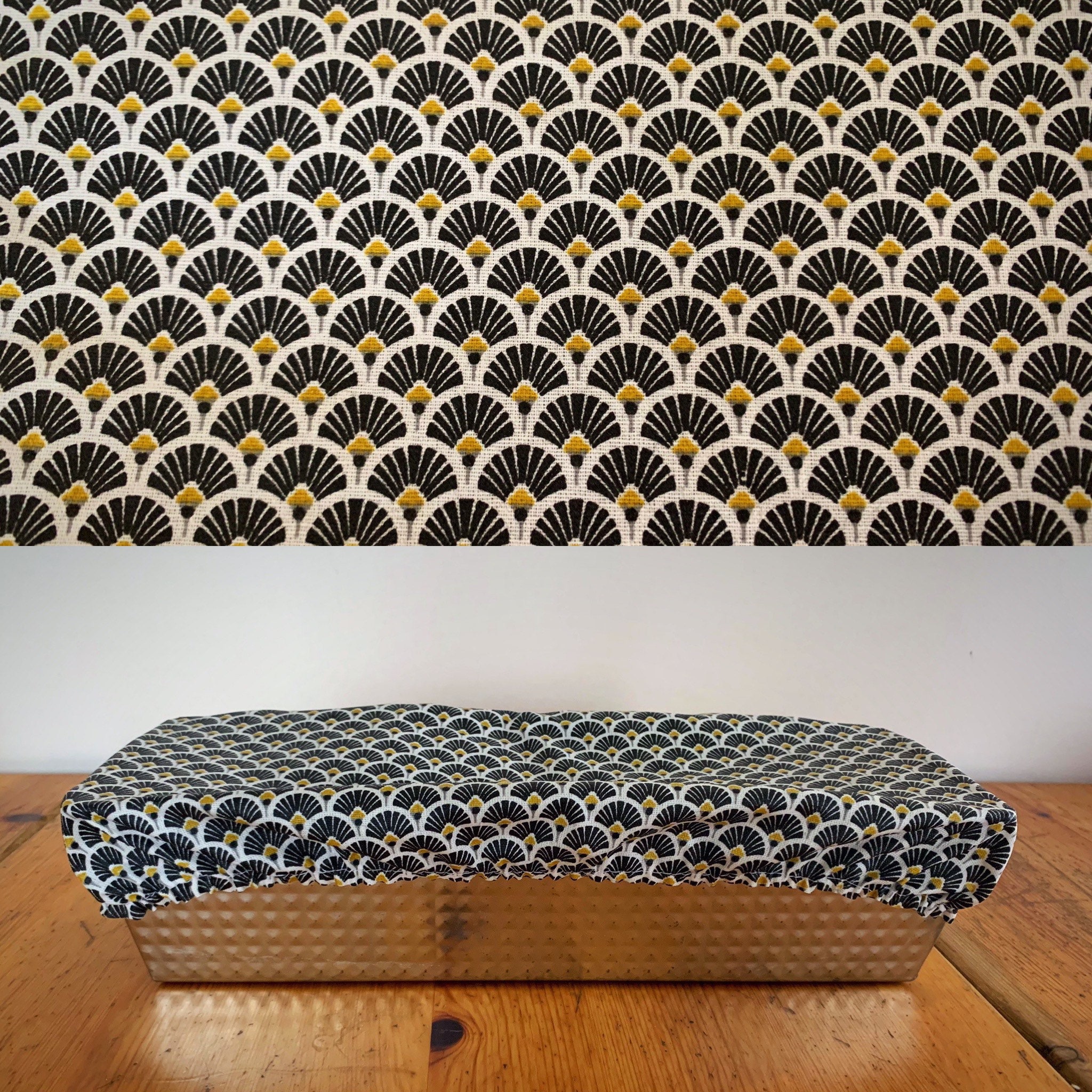 Charlotte Pour Moule à Cake Éventail Doré Noir 9 13cm X 26 32cm