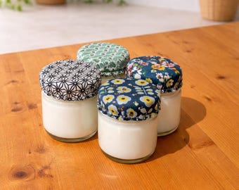 Juego de 4 vasos para yogur, 5-6 cm de diámetro, colores surtidos