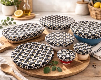 Charlotte per piatto, copripiatto, ventaglio zero rifiuti oro nero